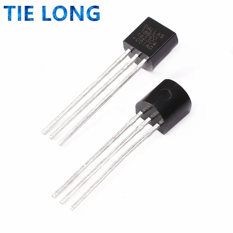 100pcs/lot Sensor Electronic chip DS18B20 TO-92 18B20 chips Temperature IC 18b20 diy electronic | Электронные компоненты и