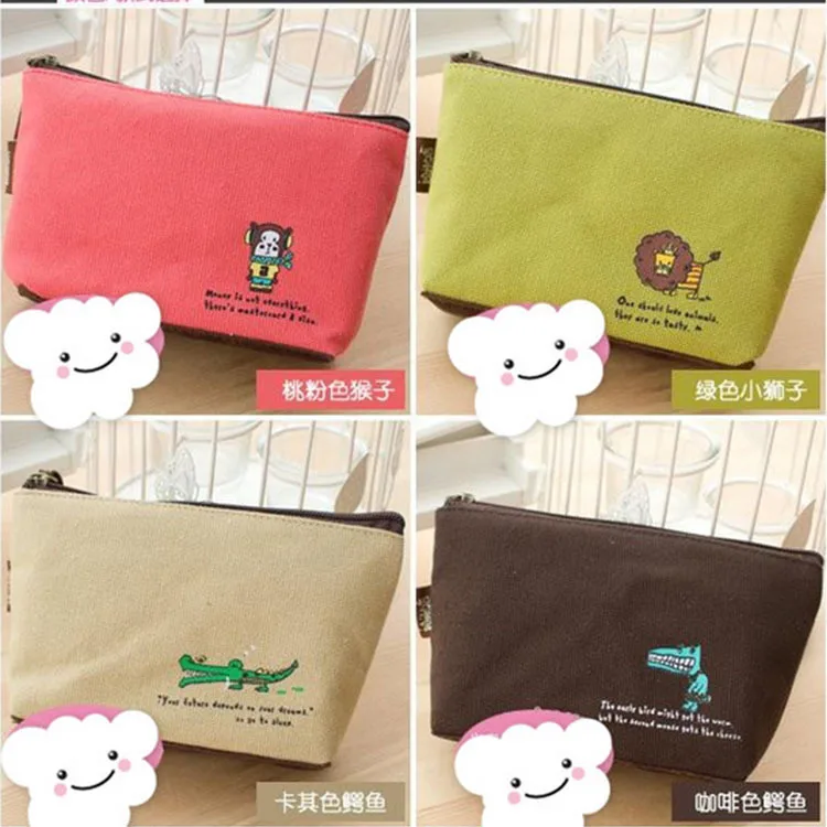 

Yl810 Korean-style Animal Thick Purse Canvas Key Multi-functional Bag Batch