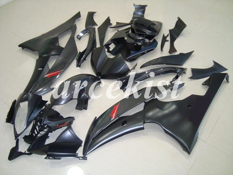 4 подарки литьевая Форма ABS обтекатели комплект подходит для YAMAHA YZF-R6 2008- 08 09 10 11 12 13 14 15 16 корпус набор черный матовый