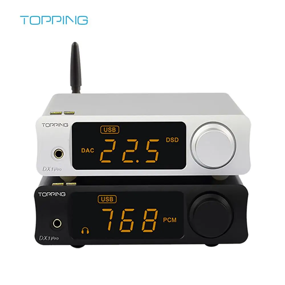 Топпинг DX3 Pro Настольный Bluetooth DAC усилитель декодер XMOS XU208 AK4493 OPA1612 Hifi USB DAC аудио усилитель DSD512 оптический коаксиальный