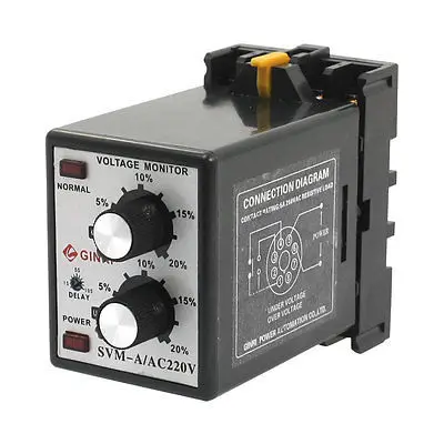 

SVM-A/220V AC 220V Protective Adjustable Over/Under Voltage Monitoring Relay