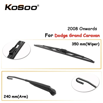 

KOSOO Auto Rear Window Windshield Wiper Blades Arm Car Wiper Blade For Dodge Grand Caravan,350mm 2008 Onwards,Car Accessories