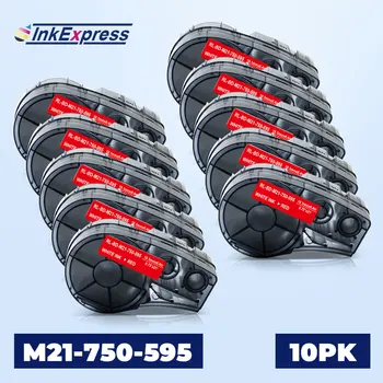 

10PK M21-750-595 Label For Brady M21-750-595 High Adhesion Vinyl Labels Tape For Brady BMP21-PLUS BMP21-LAB IDPAL Label Maker