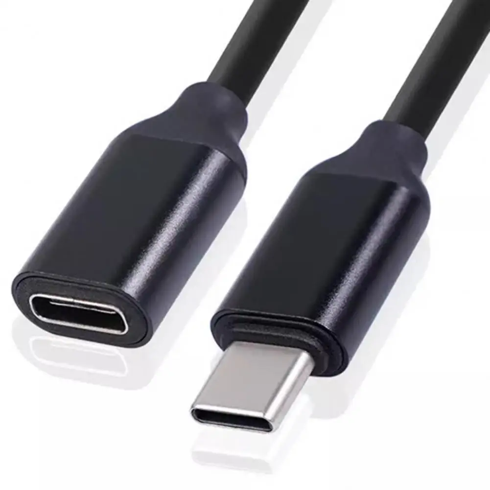 Phone Extension Cable USB 2.0 High Speed 3A Type-C Male to Female Data Transfer Charging Extender Cord for Laptop 10gbps gen2 type c usb 3 1 male to female extension data 100w charging cable extender cord for macbook laptop samsung switch