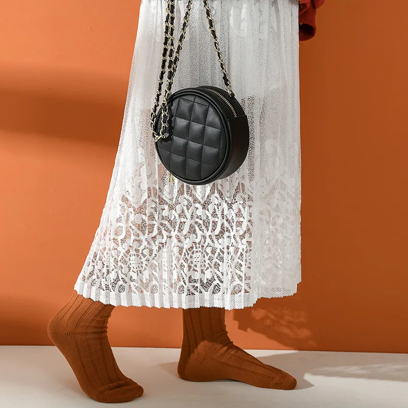 

Dan di ya Small round Bag 2019 New Style Versitile Fashion Rhombus Mini Bag Online Celebrity Celebrity Style Super Fire INS Shou