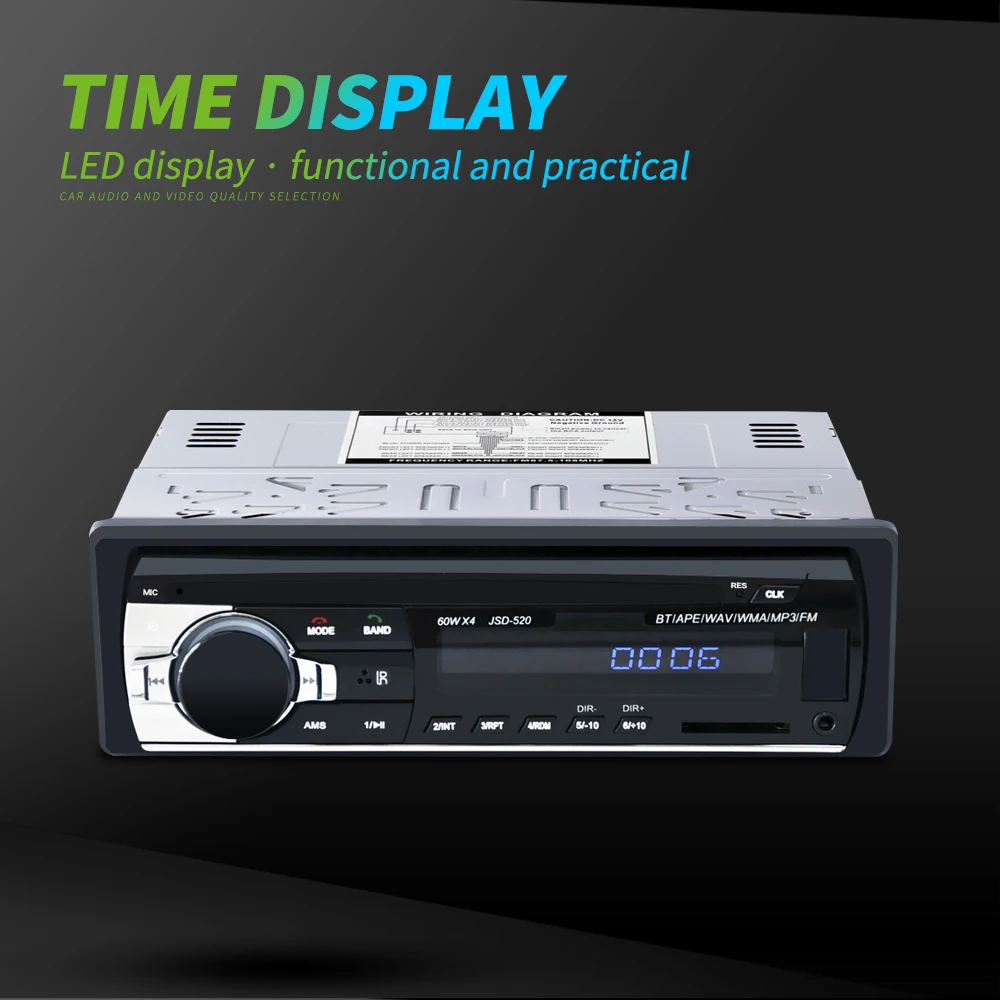 Car MP3 Radio 1din Auto Stereo Audio Player car radio
