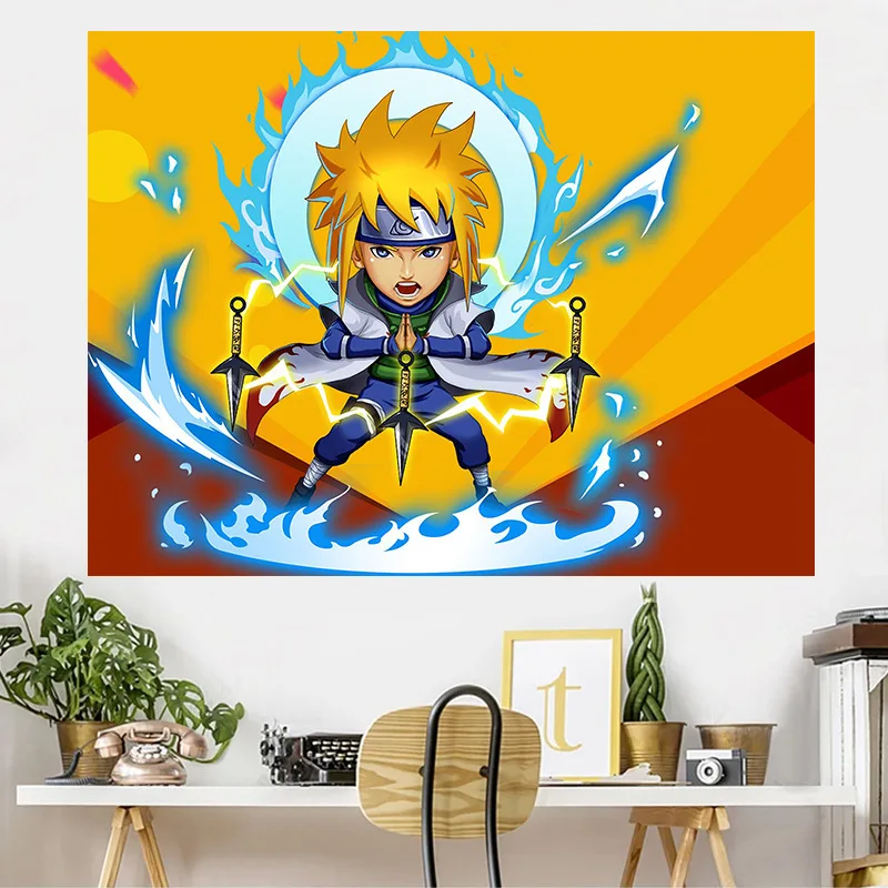 Anime Naruto Hanger Tapestry Remodeling Room Dormitory Bedside Background Cloth