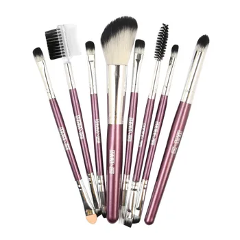 

8PC Make Up Foundation brush Wool Fiber eyeshadow eyebrow eyeliner soft Cosmetic Brushes Eye Shadow pinceis de maquiagem Jz913