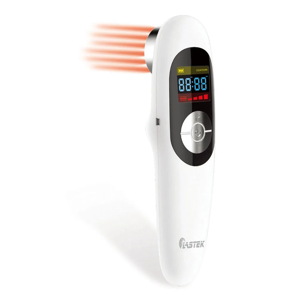 LASTEK 3 in 1 Home Medical Kit 650/808nm Handheld Pain Relief Laser Therapy Device + Acupuncture Pen + Cervical Massage Stickers