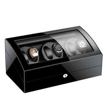 

GorbenEU/US/AU/UK Plug Jewelry Holder Display Organizer PU Leather Automatic Watch Winder Holder Storage For Mechanical Watch