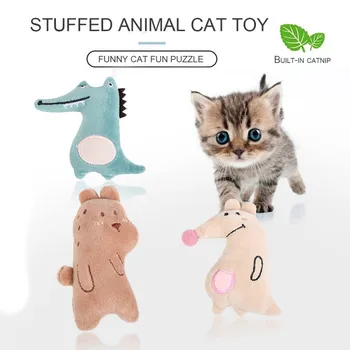 

Pet Cat Toy Kitten Puppy Plush Bite Toys Simulation Cute Animal Toy Chew Interactive Toy Pet Molar Grinding Claws Products #8