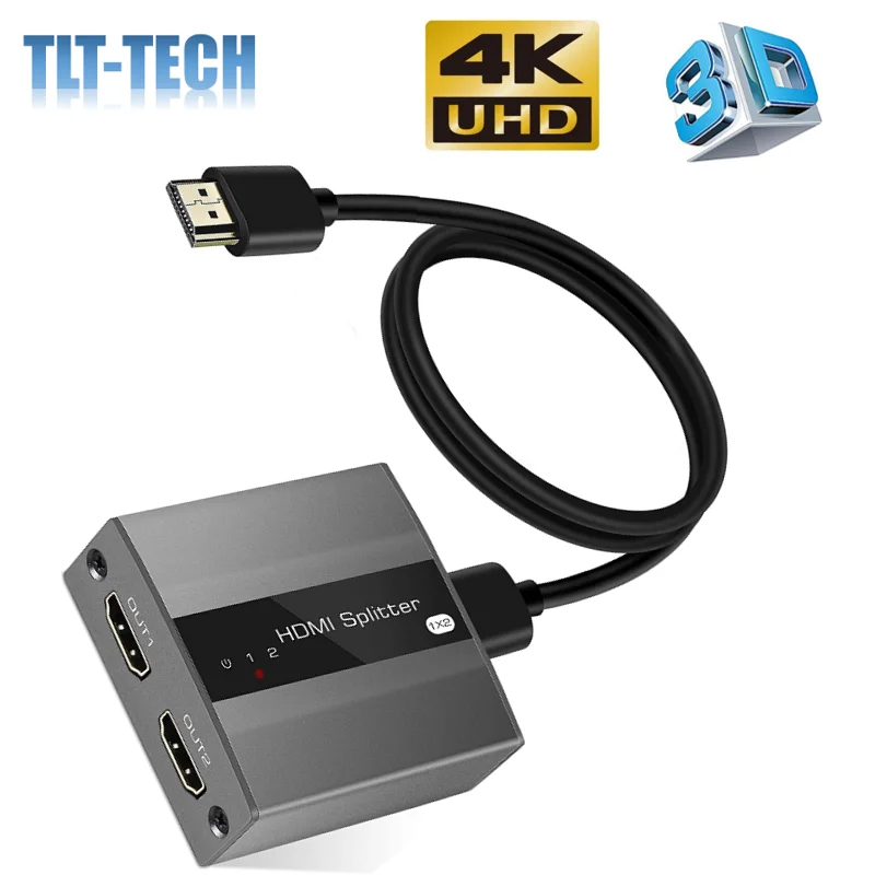 HDMI Splitter 1 Di 2 Keluar dengan 