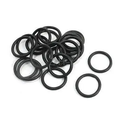 

18mm Inner Dia 2.65mm Thickness Rubber Oil Sealed Rings Washers 20 Pcs