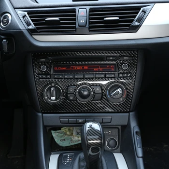 

Car Central Console Switch CD Air Conditioning Panel Frame Sticker Trim For BMW Old X1 Series E84 2011-2015 Carbon Fiber Decals