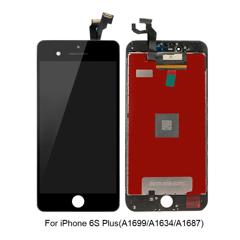 AAA++ Pantalla для iPhone 6 6S Plus ЖК-дисплей сенсорный экран дигитайзер рамка Полная сборка для iPhone 5S ЖК-экран Замена - Цвет: For 6S Plus Black