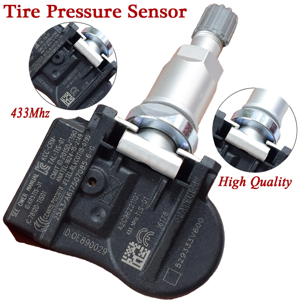 1 шт. для Kia Rio hyundai i40 система контроля давления в шинах TPMS 433 МГц датчик 52933-3V600 529333V600 давление в шинах