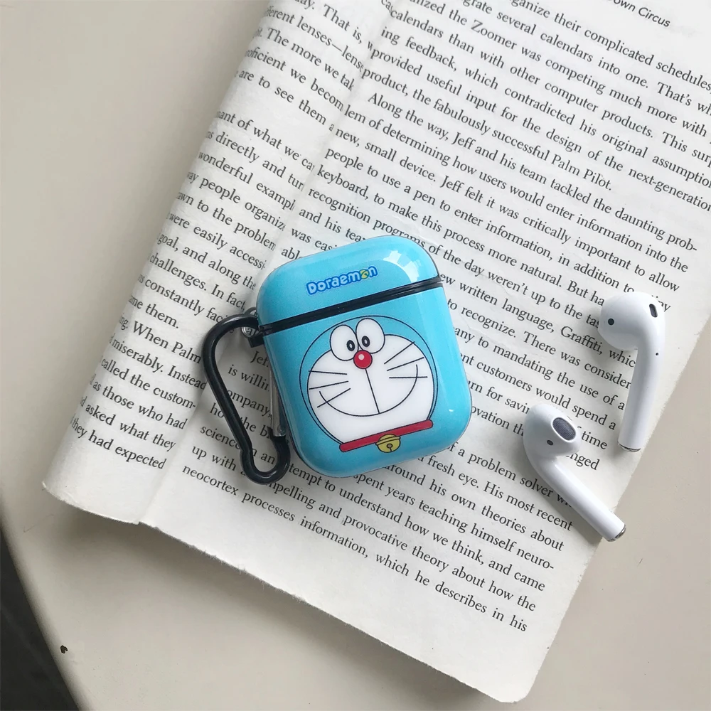 Милый мультяшный Дораэмон для Apple AirPods 1 2, мягкий чехол для зарядки из ТПУ, беспроводной Чехол для наушников с Bluetooth Crayon Shin chan Maruko - Цвет: 5