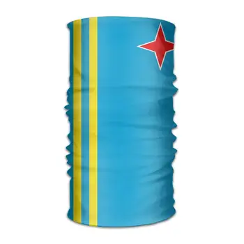 

OHMYCOLOR Aruba Flag Headwrap Unisex Headwear Headband Neck Scarf Multifunction Do Rag Cap Magic Head Scarf Bandana Unique