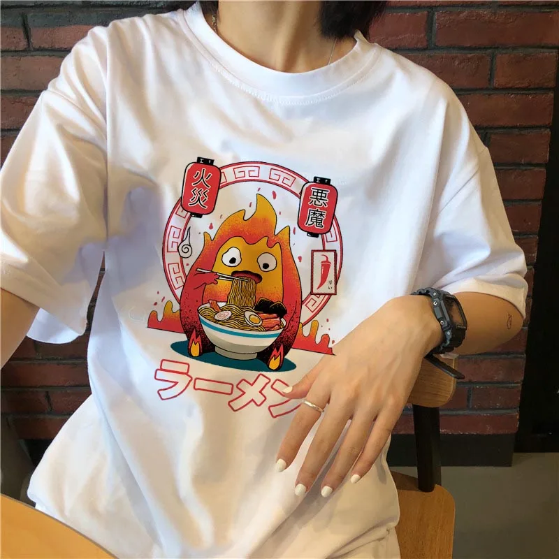 

gothic women o-neck T-shirt Harajuku cartoon top cute Ulzzang Fun korean large size dropshipping bf punk print shirt clothes