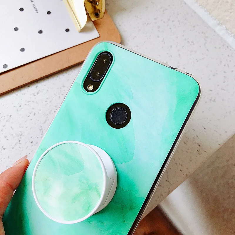 Мраморный чехол для телефона Etui Redmi K20 Pro Funda Xiaomi Note 5 6 7 Модный с подставкой чехлы| |