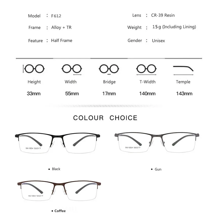 Сверхлегкие бизнес мужские оправы для очков для близорукости, полурамки весна шарнир Рецептурные очки оправа F612