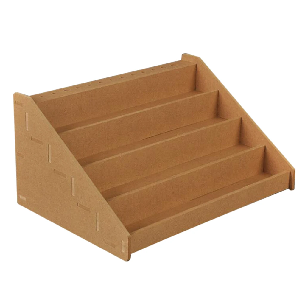 Wooden Paint Rack Stand Pigment Ink Storage Holder Organizer Kit 30x15x22cm