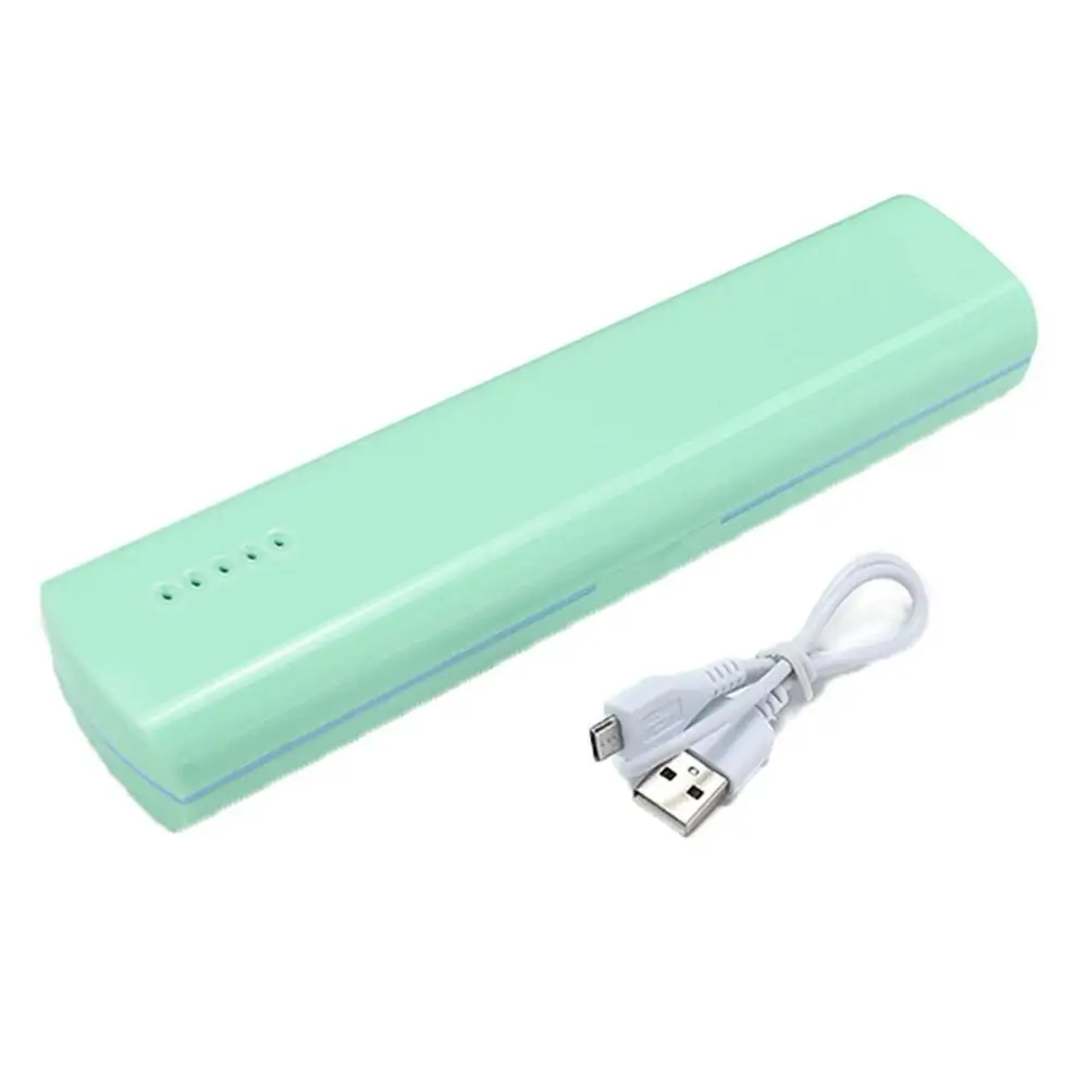green At-15 батарея/Usb двойного назначения портативный Ультрафиолетовый Стерилизатор зубных щеток УФ Дезинфекция держатель зубной щетки - Цвет: green