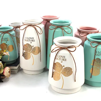 

Nordic Simple Modern Creative Flower Vase Ceramic Vase Wedding Home Table Decoration Desktop Ornaments Flower Basket