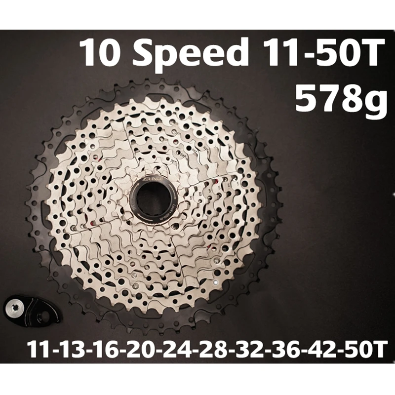 ZRACE Chainring 104BCD 32T/34T/36T/38T + кассета велосипедного свободного колеса 42T/46T/50T/52T 1x10