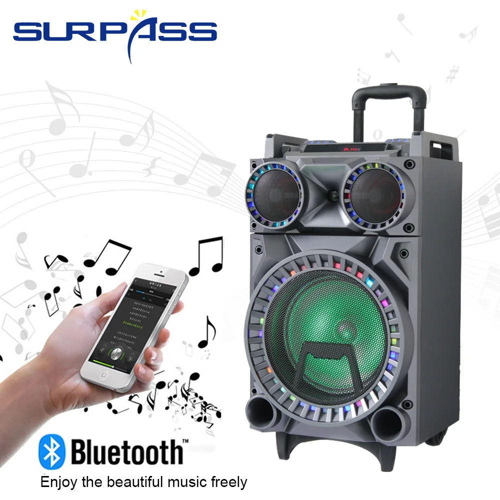 Karaokeanlage Partyanlage Lautsprecher USB SD MP3 Bluetooth Big Light 