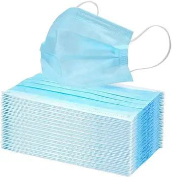 

50 pcs Non Woven Disposable Face Mask 3 Layer Hanging ear Dust Filter Safety Elastic Facial Dust-Proof Safety Masks mask