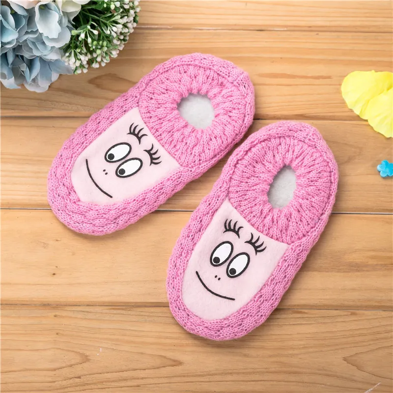 Children socks Acrylic knit floor socking non-slip glue indoor shoes smiley big eyes early education villain sweat sox gloves