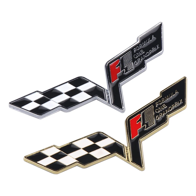 F1 FORMUL одна буква эмблема значок Kirsite автомобильные наклейки для Seat Leon 2 FR + Cupra Ibiza