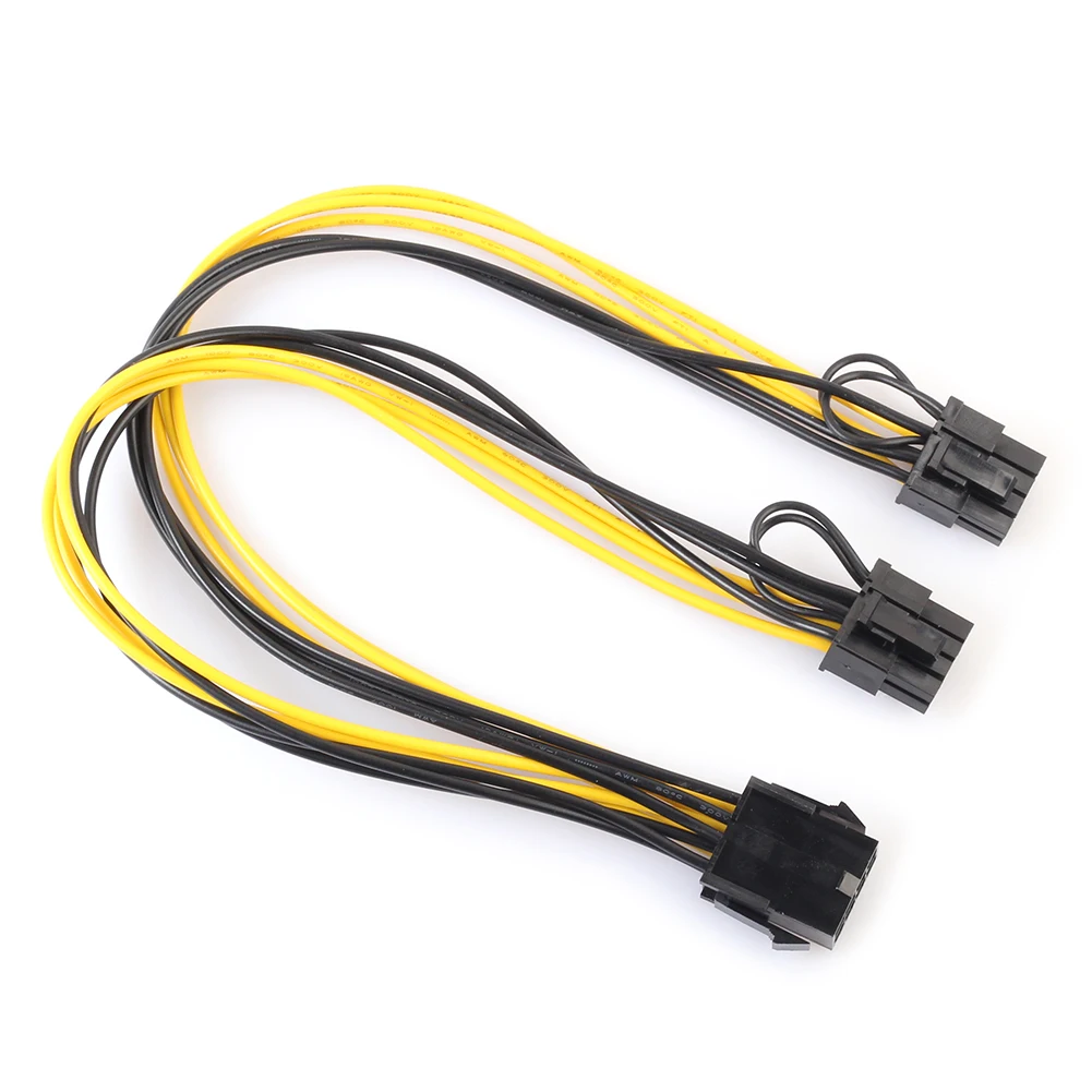 GPU PCI-E 8Pin to Double PCI Express 8Pin(6Pin+2Pin) Splitter Cable Power Supply 30cm PCIe Connector Promotion | Компьютеры и офис