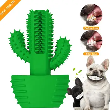 

Pure Natural Rubber Dog Chew Toothbrush Healthy Fresh Puppy Teeth Cleaning Brushing Stick Toy Dental Oral Care For Pet