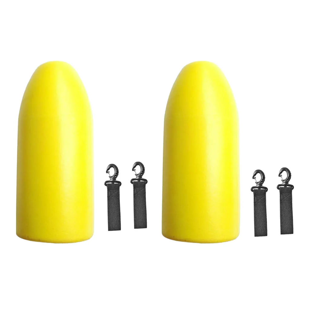 Kayak/Canoe Outrigger Stabilizer Fishing Trap Float & 2pcs Paddle Clip Strap