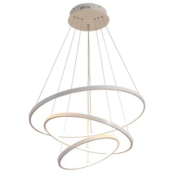 

Morden LED Simple Pendant Lamp Circle Rings Pendant lightings Aluminum Body Lighting Fixtures For Kitchen Bedroom Dining Room