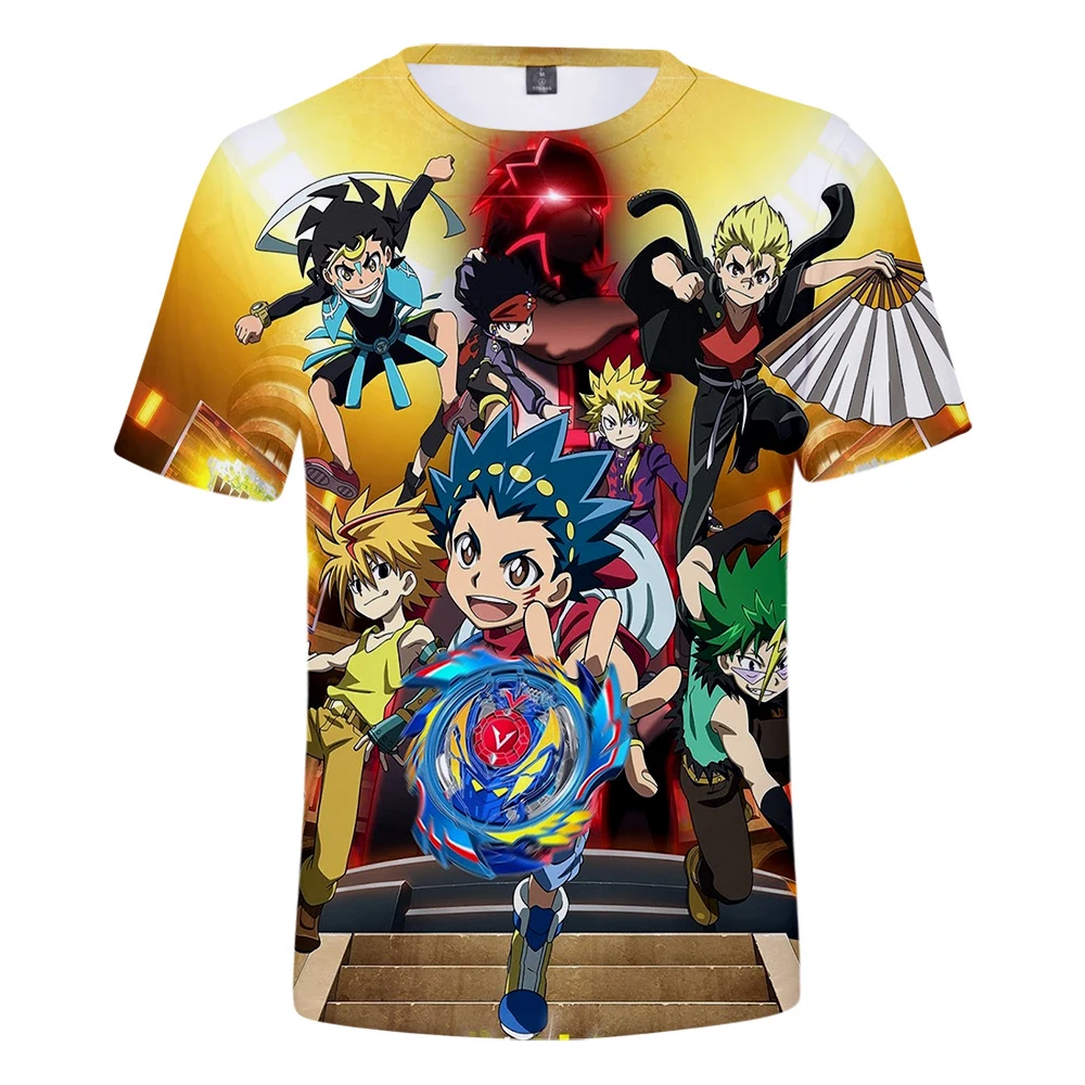 

Hot Beyblade Burst Evolution 3D T shirts Men Women T-shirt popular suitable Summer Tee Shirt 3D boys print Cartoon girls t shirt