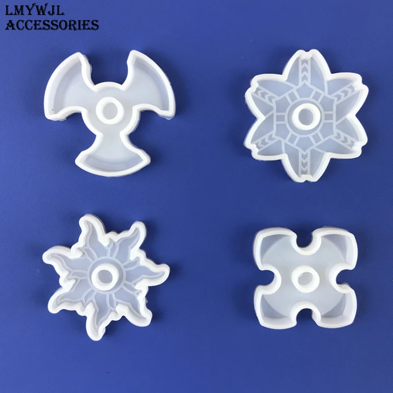 DIY Fingertip Gyro Resin Silicone Mold Vent Decompression Toy Fingertip Gyro Making Accessories Handicraft Epoxy Resin Mold