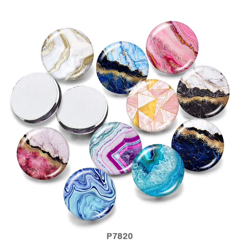 Pattern 12mm/18mm/20mm/25mm/30mm  Round Glass Cabochon Flat Back Making Findings  P7820 Jewelry Findings & Components cheap