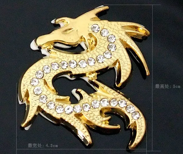 Поперечная граница для AliExpress EBay Металл Автомобильное уплотнение rs Dragon King бампер наклейки автомобиль модифицированный клей бумажные царапины автомобильное уплотнение