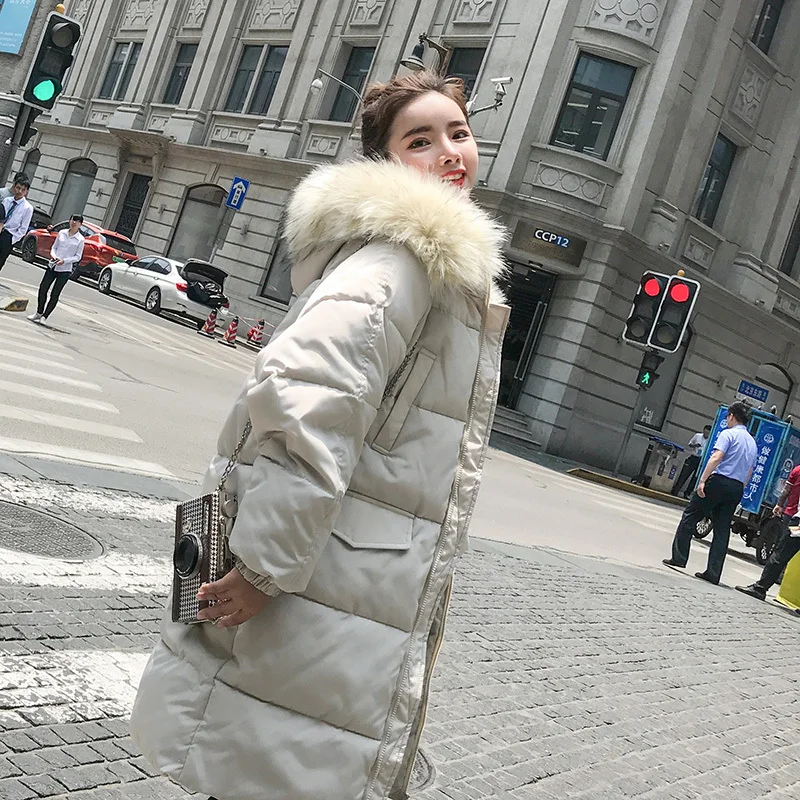 

Down Jacket Women 2019 Winter Ultra Light Duck Down Warm Female Down Villus Hat Coat Female Long Sleeve Outwear