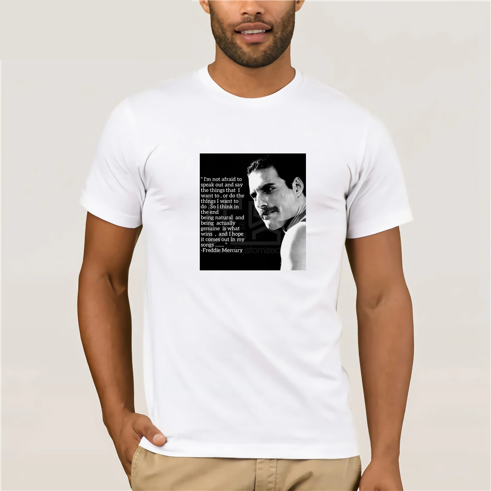 

Freddie Mercury Rock Licensed Tee T-Shirt Men shirt discout hot new fashion top freeshipping Adult original T-shirt fashion