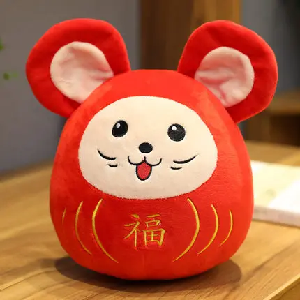 15cm open eye B Плюшевая игрушка, мягкая кукла, зодиак, китайский год, большое ухо, мышь крыса, мяч, подушка, подушка, приносить деньги, удачу, кулон, подарок 1 шт - Цвет: 15cm open eye B