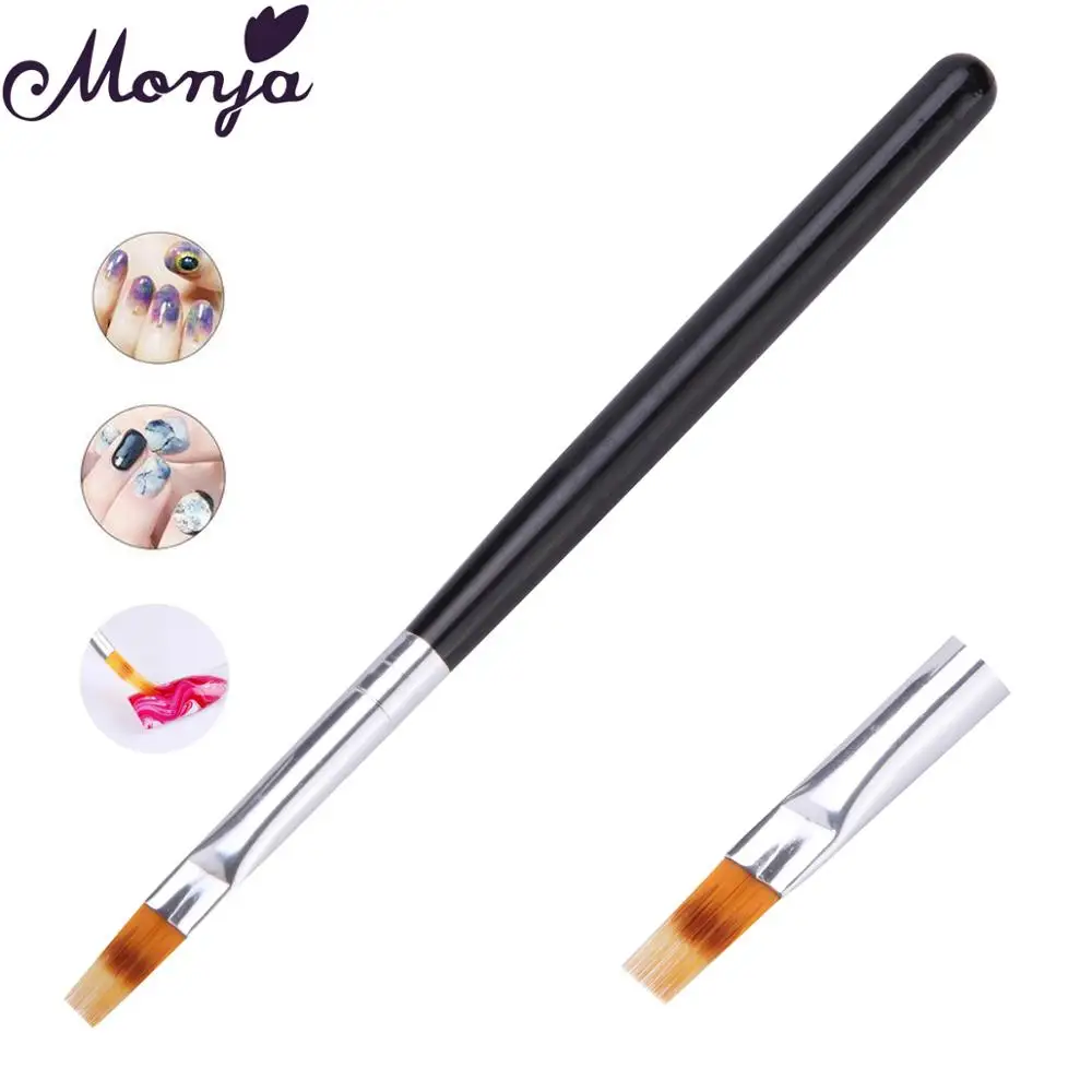  Monja Nail Art Polish Color Gradient Change Blooming Transfer Stamping Brush Drawing Pen Manicure T