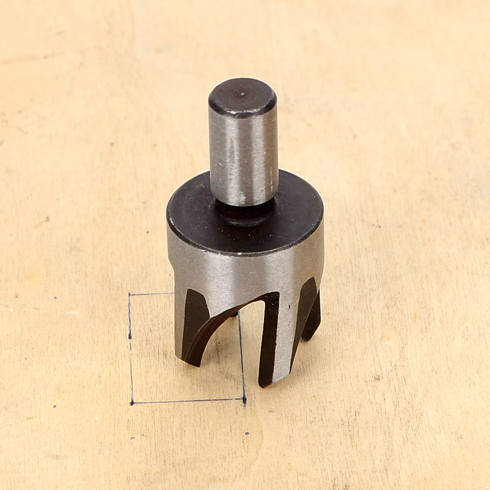 NICEYARD 4Pcs/set Claw Cork Drill Wood Plug Straight Tapered Steel 22mm 19mm 16mm 13mm Dowel Tool Set Cutting Tool Woodwork