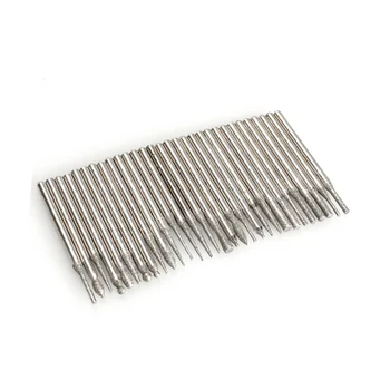 

30 Pcs/Set 3mm Rotary Drill Bits Crystal Diamond Burrs Kit Ceramics Gems Engraving Tools UD88