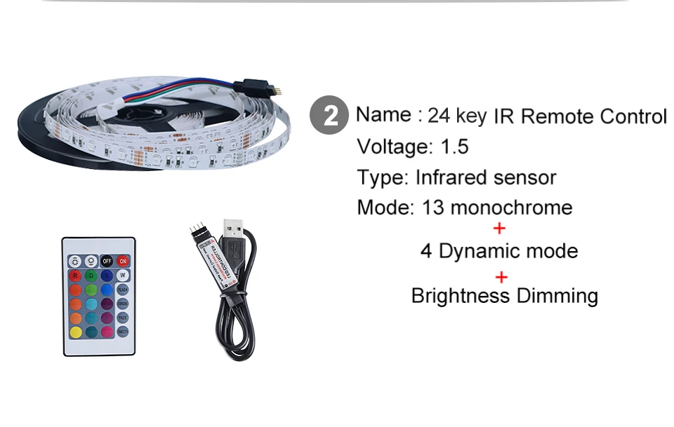 Светодиодная лента с питанием от USB, 5 В, RGB, светильник 60 светодиодный, s/m, 2835 SMD, неводостойкая лента для ТВ, фона, кухонных светильников 0,5, 1, 2, 3, 4, 5 м