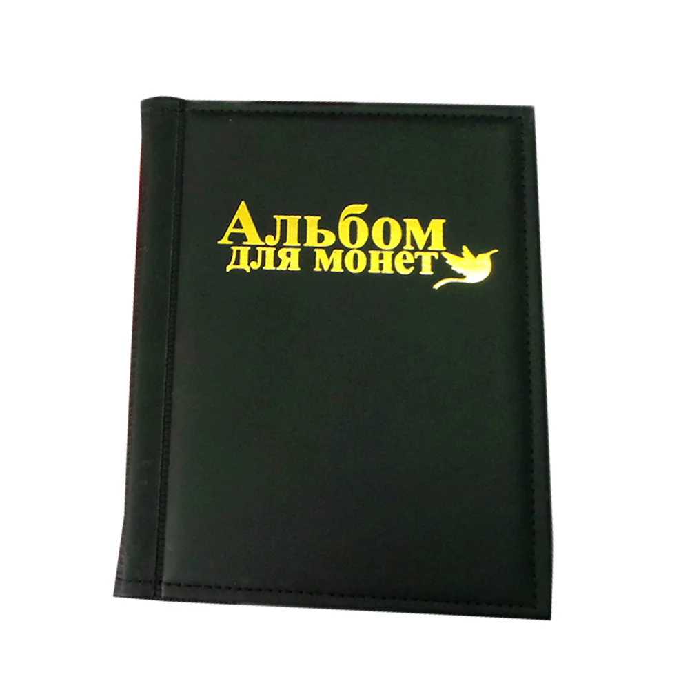 

Commemorative Collection Book Large Portable Storage 10 Pages Russian Language Fit 250 Units PU Home Decor Pocket Coin Album