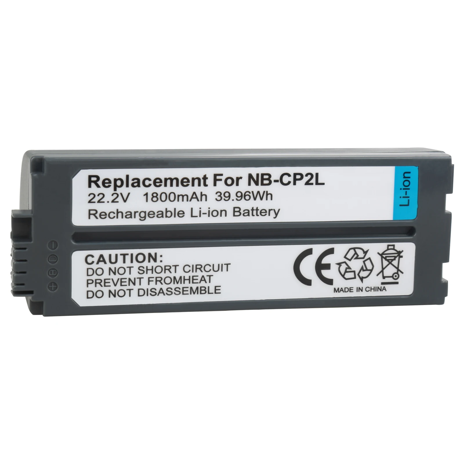 1Pc 1800Mah Nb-Cp2L Nb Cp2L Batteria Per Canon Nb-Cp1L Cp2L Canon Stampanti Fotografiche Selphy Cp800, Cp900, Cp910, Cp1200,Cp100,Cp1300